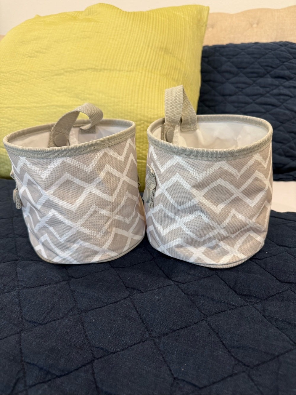 Thirty-One Oh Snap Bin Bundle - Dancing Diamond Pattern- Set of 2